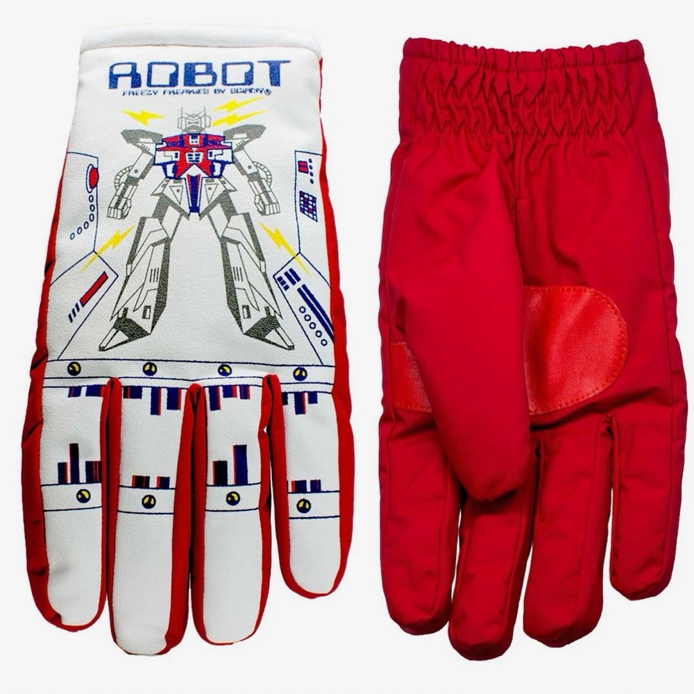 Kids Winter Gloves - “Robot” Freezy Freakies. - Picture 2 of 5